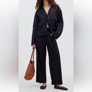 Madewell Black Wide Leg Pants